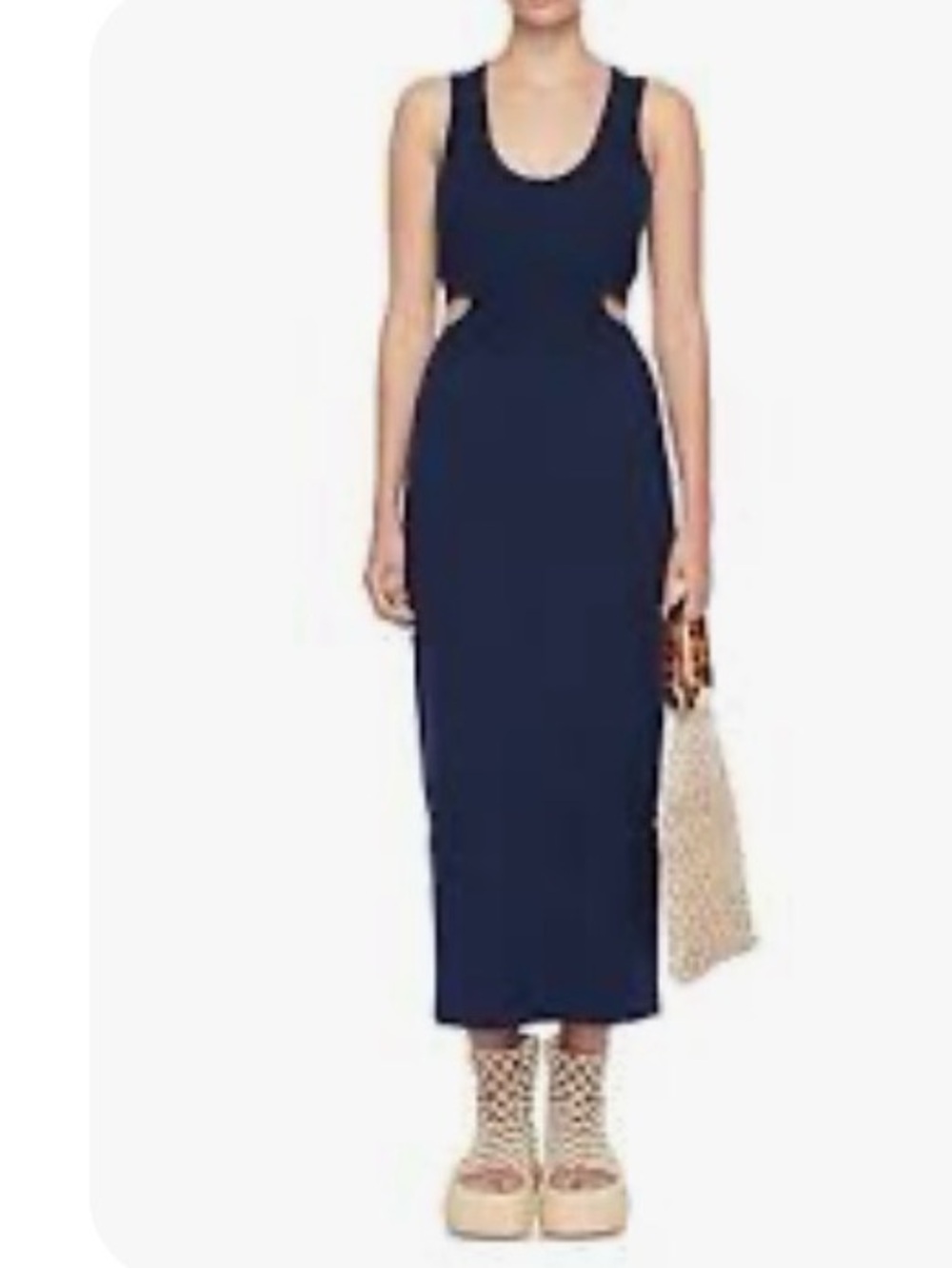 Jonathan Simkhai Navy Cutout Maxi Dress